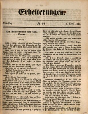 Erheiterungen (Aschaffenburger Zeitung) Samstag 7. April 1849