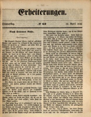 Erheiterungen (Aschaffenburger Zeitung) Donnerstag 19. April 1849