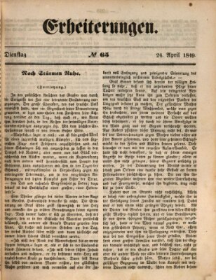 Erheiterungen (Aschaffenburger Zeitung) Dienstag 24. April 1849