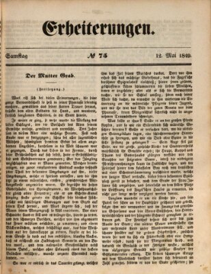 Erheiterungen (Aschaffenburger Zeitung) Samstag 12. Mai 1849