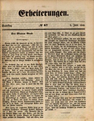 Erheiterungen (Aschaffenburger Zeitung) Samstag 2. Juni 1849