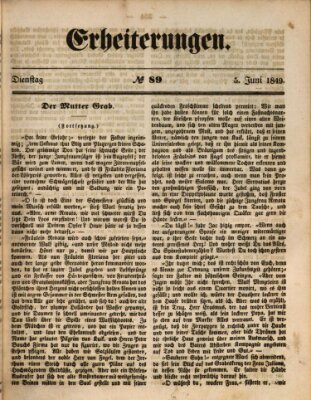 Erheiterungen (Aschaffenburger Zeitung) Dienstag 5. Juni 1849