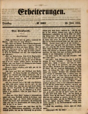 Erheiterungen (Aschaffenburger Zeitung) Dienstag 26. Juni 1849