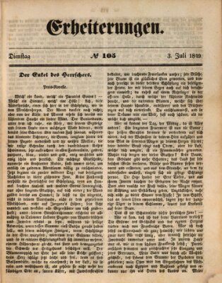 Erheiterungen (Aschaffenburger Zeitung) Dienstag 3. Juli 1849