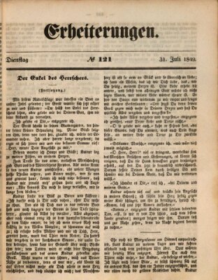 Erheiterungen (Aschaffenburger Zeitung) Dienstag 31. Juli 1849