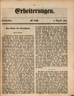 Erheiterungen (Aschaffenburger Zeitung) Donnerstag 2. August 1849