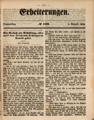 Erheiterungen (Aschaffenburger Zeitung) Donnerstag 9. August 1849