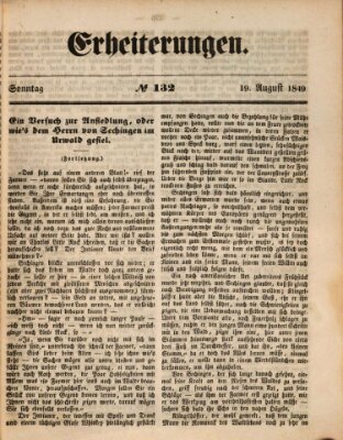 Erheiterungen (Aschaffenburger Zeitung) Sonntag 19. August 1849