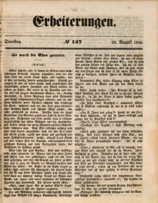 Erheiterungen (Aschaffenburger Zeitung) Dienstag 28. August 1849