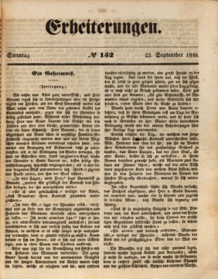 Erheiterungen (Aschaffenburger Zeitung) Sonntag 23. September 1849