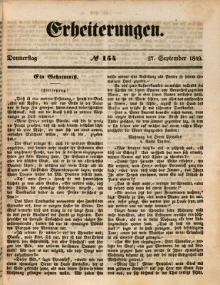 Erheiterungen (Aschaffenburger Zeitung) Donnerstag 27. September 1849