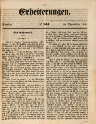 Erheiterungen (Aschaffenburger Zeitung) Samstag 29. September 1849