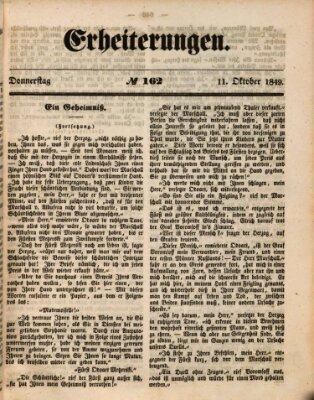 Erheiterungen (Aschaffenburger Zeitung) Donnerstag 11. Oktober 1849