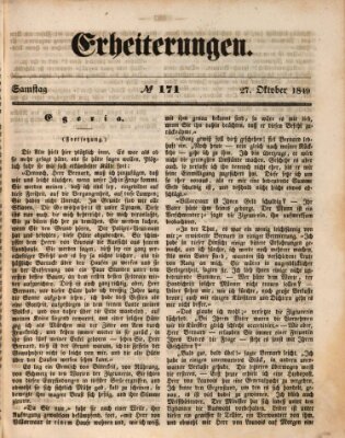 Erheiterungen (Aschaffenburger Zeitung) Samstag 27. Oktober 1849