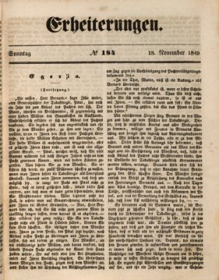 Erheiterungen (Aschaffenburger Zeitung) Sonntag 18. November 1849