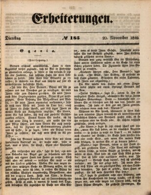 Erheiterungen (Aschaffenburger Zeitung) Dienstag 20. November 1849