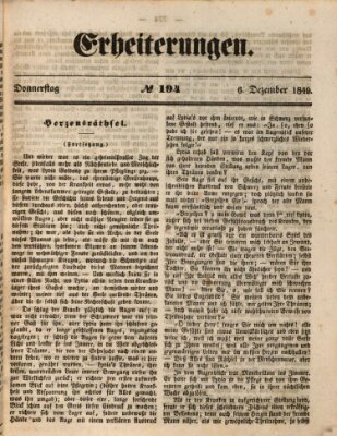 Erheiterungen (Aschaffenburger Zeitung) Donnerstag 6. Dezember 1849