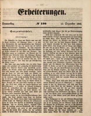 Erheiterungen (Aschaffenburger Zeitung) Donnerstag 13. Dezember 1849