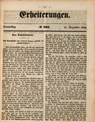 Erheiterungen (Aschaffenburger Zeitung) Donnerstag 27. Dezember 1849