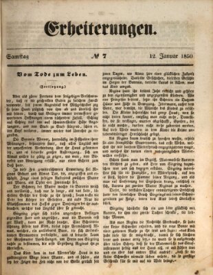 Erheiterungen (Aschaffenburger Zeitung) Samstag 12. Januar 1850