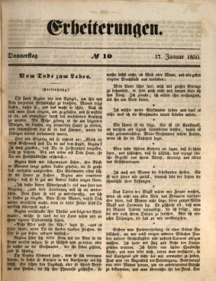 Erheiterungen (Aschaffenburger Zeitung) Donnerstag 17. Januar 1850