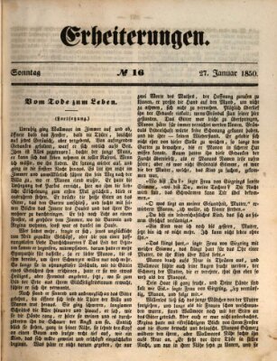 Erheiterungen (Aschaffenburger Zeitung) Sonntag 27. Januar 1850