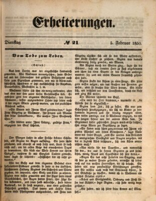 Erheiterungen (Aschaffenburger Zeitung) Dienstag 5. Februar 1850