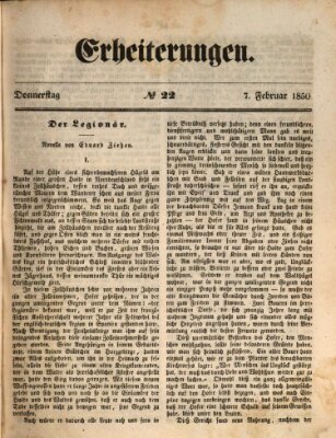 Erheiterungen (Aschaffenburger Zeitung) Donnerstag 7. Februar 1850