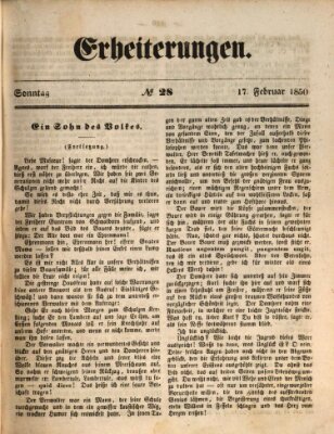 Erheiterungen (Aschaffenburger Zeitung) Sonntag 17. Februar 1850