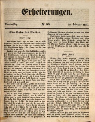 Erheiterungen (Aschaffenburger Zeitung) Donnerstag 28. Februar 1850