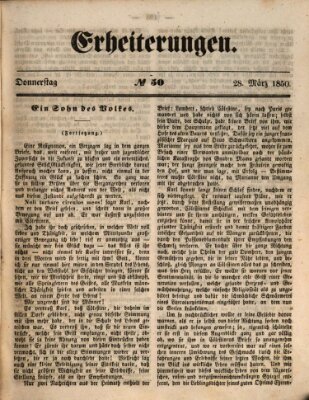 Erheiterungen (Aschaffenburger Zeitung) Donnerstag 28. März 1850