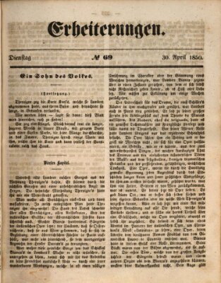 Erheiterungen (Aschaffenburger Zeitung) Dienstag 30. April 1850