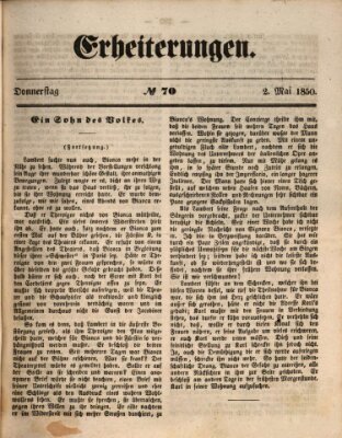 Erheiterungen (Aschaffenburger Zeitung) Donnerstag 2. Mai 1850