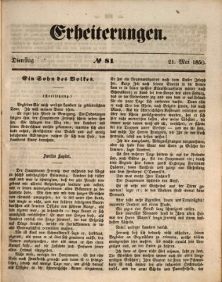 Erheiterungen (Aschaffenburger Zeitung) Dienstag 21. Mai 1850