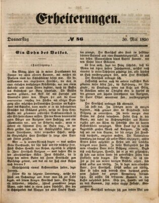 Erheiterungen (Aschaffenburger Zeitung) Donnerstag 30. Mai 1850