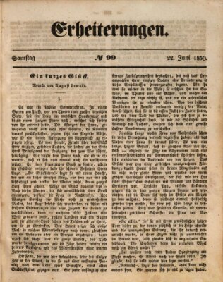 Erheiterungen (Aschaffenburger Zeitung) Samstag 22. Juni 1850