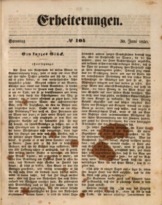 Erheiterungen (Aschaffenburger Zeitung) Sonntag 30. Juni 1850