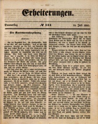 Erheiterungen (Aschaffenburger Zeitung) Donnerstag 18. Juli 1850