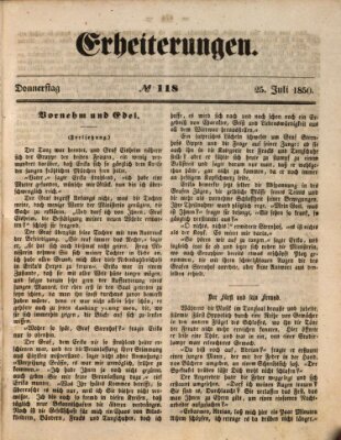 Erheiterungen (Aschaffenburger Zeitung) Donnerstag 25. Juli 1850