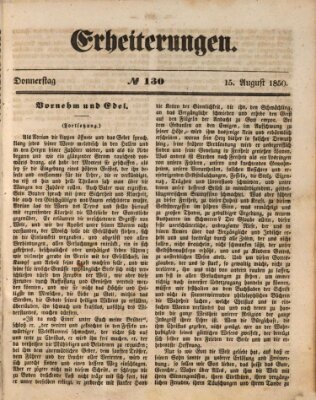 Erheiterungen (Aschaffenburger Zeitung) Donnerstag 15. August 1850