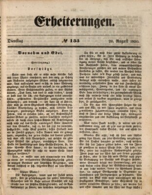 Erheiterungen (Aschaffenburger Zeitung) Dienstag 20. August 1850