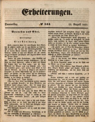 Erheiterungen (Aschaffenburger Zeitung) Donnerstag 22. August 1850