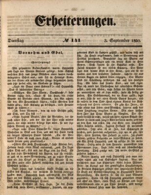 Erheiterungen (Aschaffenburger Zeitung) Dienstag 3. September 1850