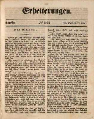 Erheiterungen (Aschaffenburger Zeitung) Samstag 28. September 1850