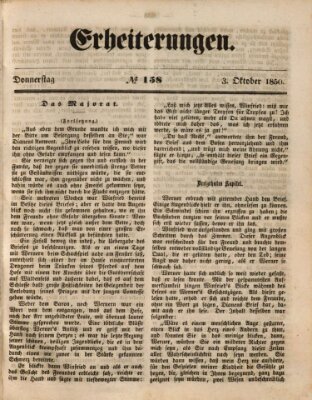 Erheiterungen (Aschaffenburger Zeitung) Donnerstag 3. Oktober 1850