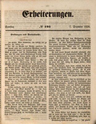 Erheiterungen (Aschaffenburger Zeitung) Samstag 7. Dezember 1850