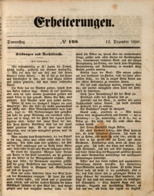 Erheiterungen (Aschaffenburger Zeitung) Donnerstag 12. Dezember 1850