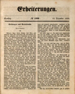 Erheiterungen (Aschaffenburger Zeitung) Samstag 14. Dezember 1850