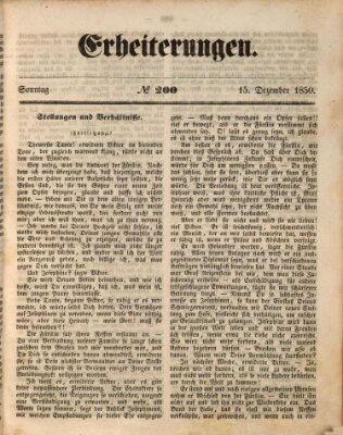 Erheiterungen (Aschaffenburger Zeitung) Sonntag 15. Dezember 1850