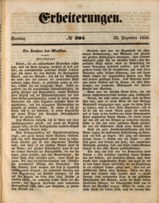 Erheiterungen (Aschaffenburger Zeitung) Sonntag 22. Dezember 1850